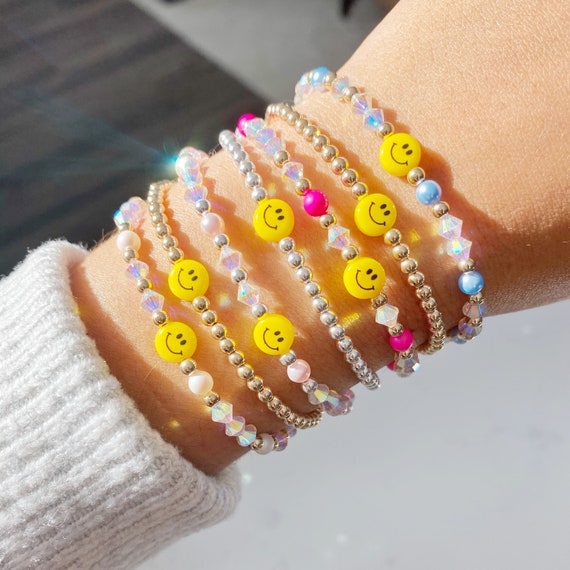 Swarovski smiley face bracelet best sale