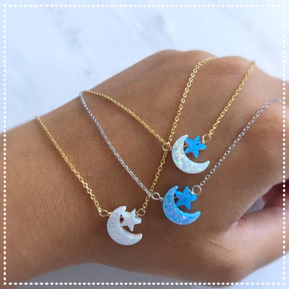 Collana Corta a Sfere di Pietra di Luna ed Argento 925 - Collane Pietra