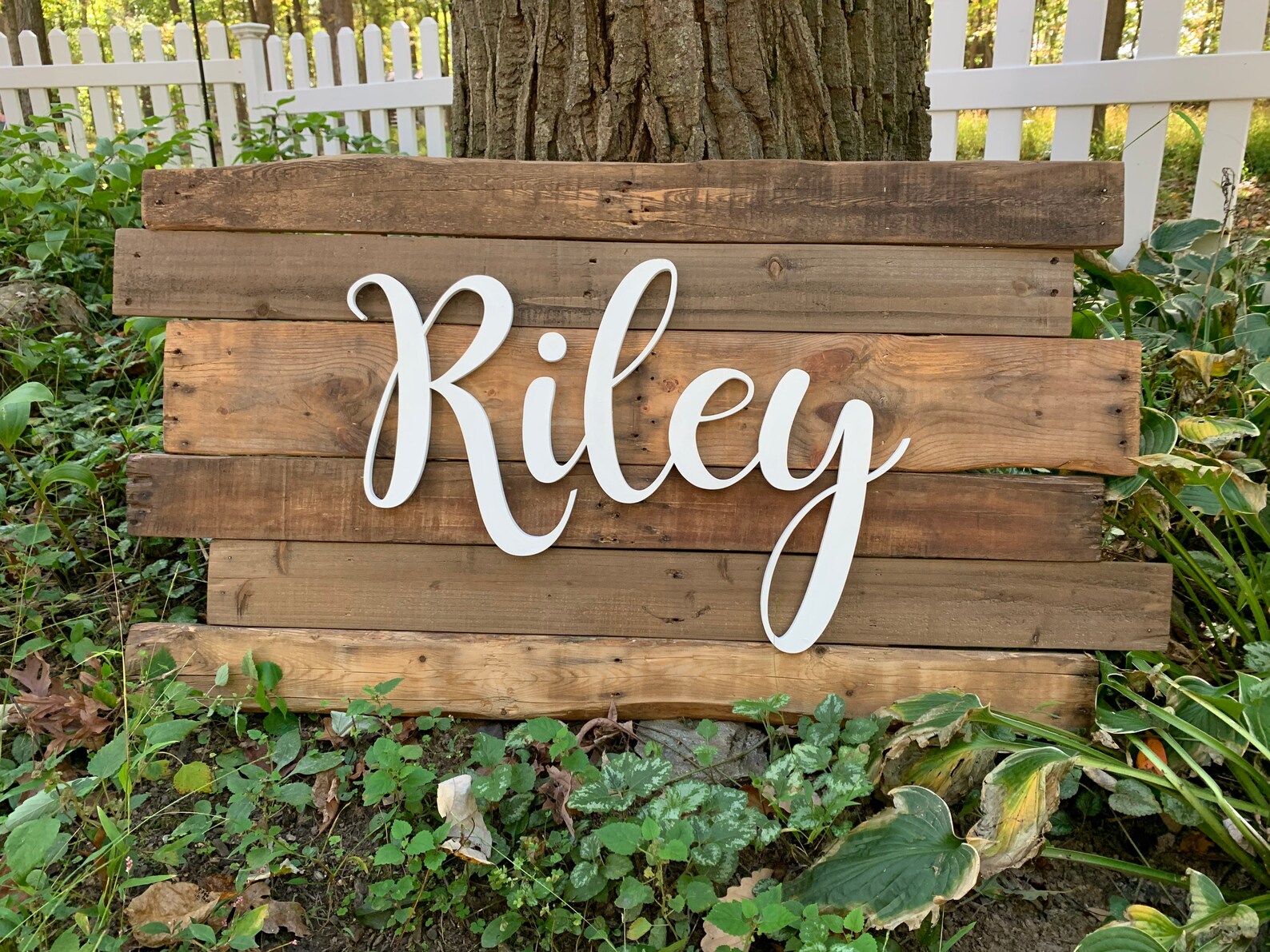 Pallet Wood Name Sign Wood Wall Decor Name Wall Art Nursery Etsy