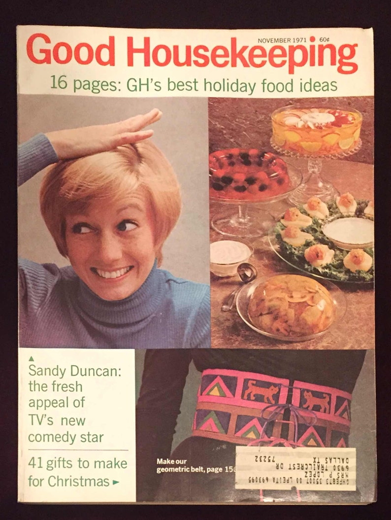 Good Housekeeping Magazine November 1971 sandy Duncan Etsy