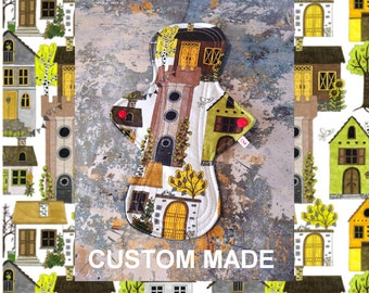 Reusable Cloth Period Pad, House Print Cotton Jersey, Panty Liner, Various sizes and flows available