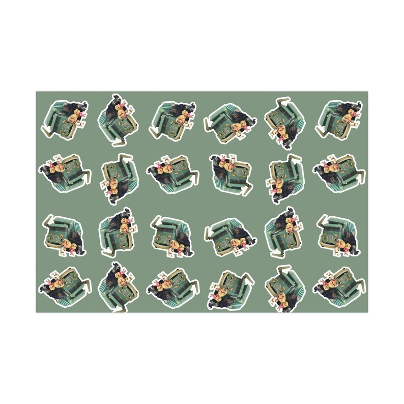 Papeles de regalo con forma de camión de basura para toda ocasión, papel de regalo ecológico, papel de regalo personalizado para cumpleaños y festividades. imagen 5
