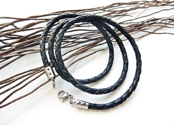 New Cowhide Genuine Leather Necklace Cord Leather Cord Necklace Lobster  Clasp Stainless Steel Lobster Different Size For Choice - Buy New Cowhide  Genuine Leather Necklace Cord Leather Cord Necklace Lobster Clasp Stainless
