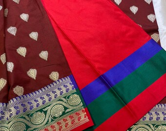Banarasi semi katan silk saree - Premium collection