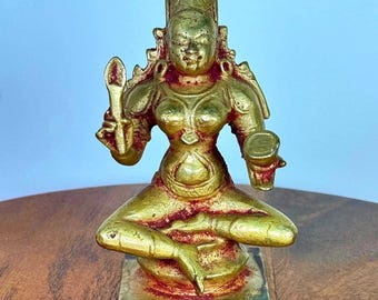 Annapoorneshwari Devi - Prasiddh Idols Presents Panchaloha Made Museum gerepliceerd idool