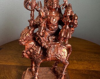 Uma Maheshwara On Vrushaba Vahana - Prasiddh-idolen presenteren koperen idool