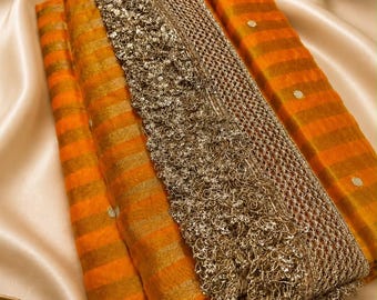 Banarasi kora tissue silk saree