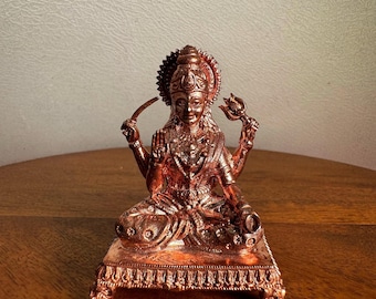 Santoshi Mata - Prasiddh idols presents copper and panchaloha idol (one idol only)