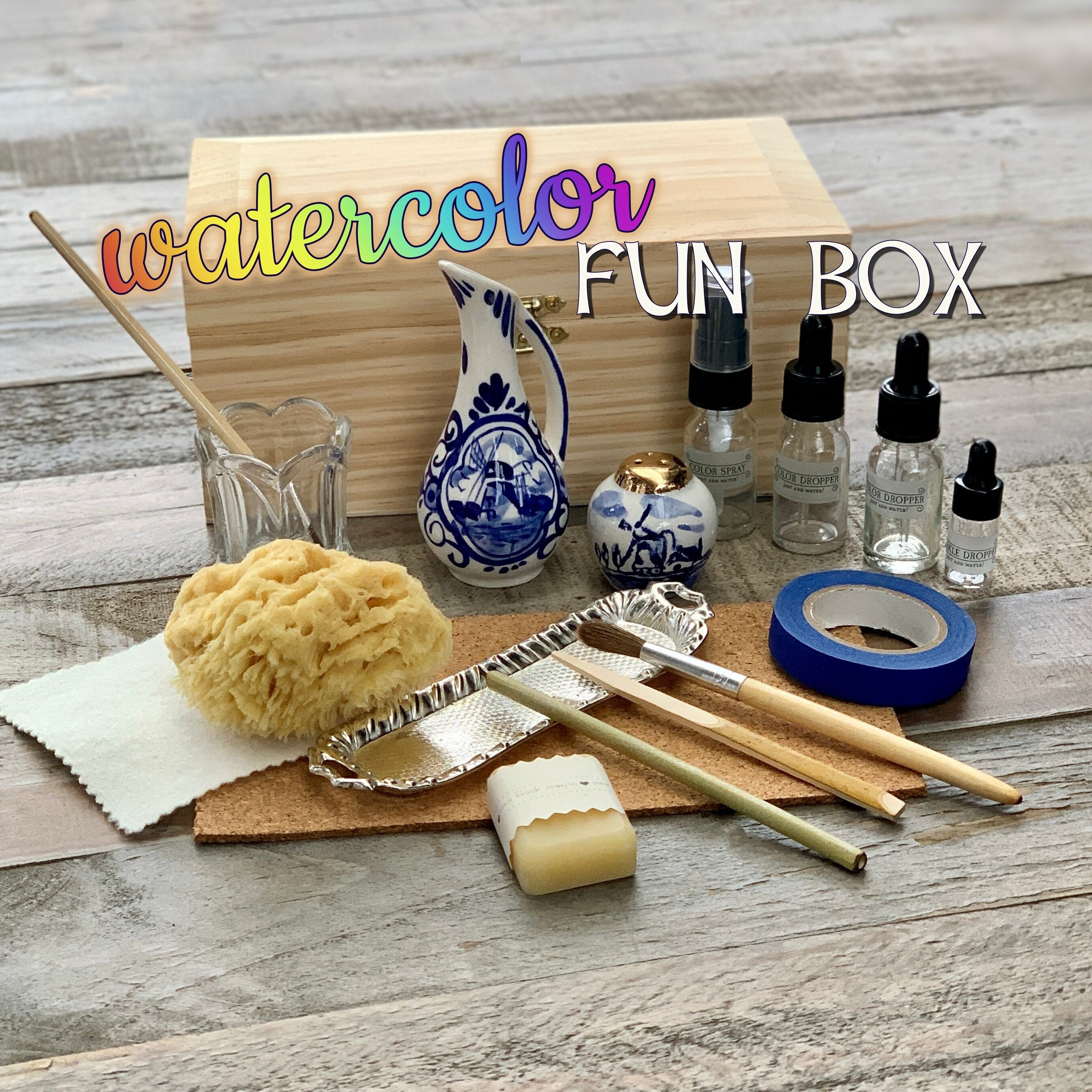 WATERCOLOR PAINTING KIT Beginner Watercolor Art Kit Etsy