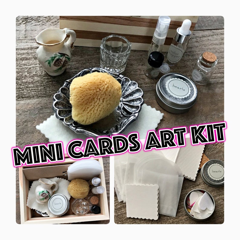Watercolor Painting Kit MINI CARD-MAKING Art Kit Mini Cards /& Envelopes! Mini Cards WonderBox