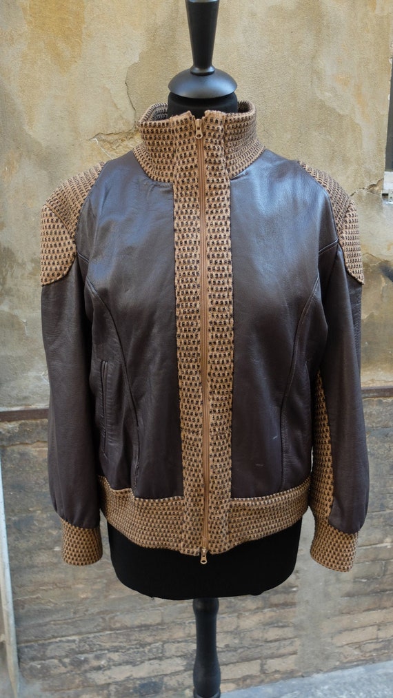 1980s leather jacket