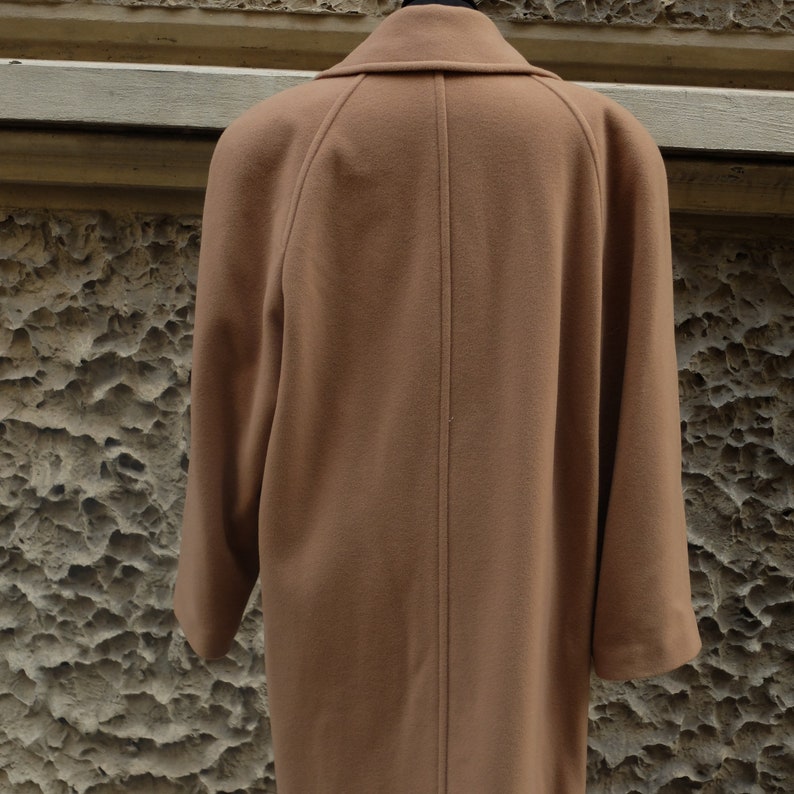 Vintage camel coat in pure wool