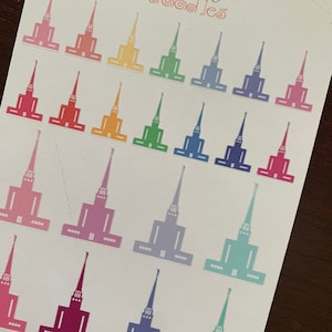 LDS Temple Planner Stickers -- Made to Fit the Mormon Mom Planner or ...