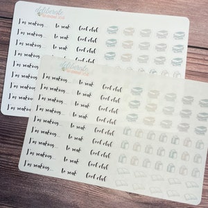 Reading Planner Stickers — Made to for the Deliberate Doodles, Erin Condren and Happy Planner (F021)