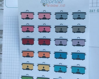 Crockpot Planner Sticker -- Made to fit the Deliberate Doodles, Erin Condren and Happy Planner (H009)