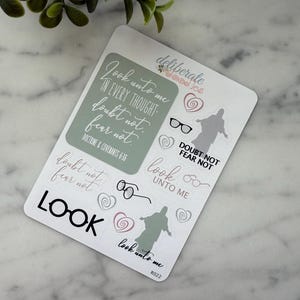 2025 LDS Youth Theme Look Unto Him Stickers