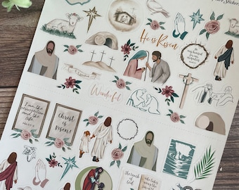 2023 Come Follow Me New Testament Scripture Stickers — Made for wide margin scriptures, journals, spiritual moments journal