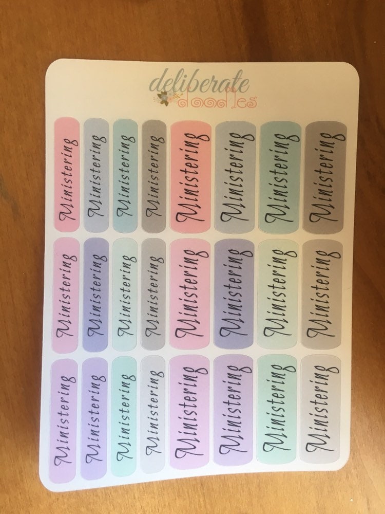 LDS Ministering Planner Stickers Made to Fit the Mormon Mom - Etsy