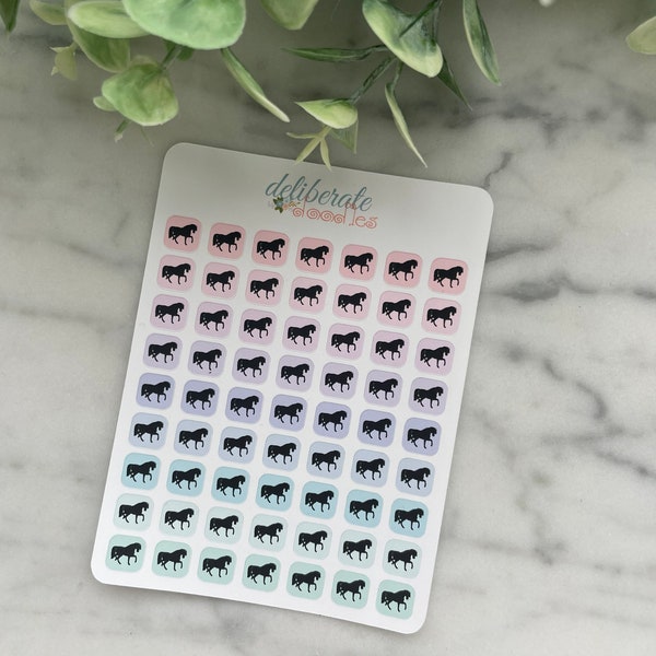 Horse Riding / Therapy Planner Stickers — Made to fit the Deliberate Doodles Planner, Erin Condren Planner, Happy Planner