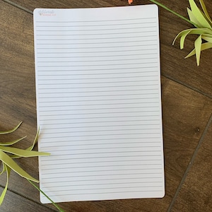 Lined Full Page Planner Sticker -- Made to fit a 6x9 Inch or Larger Planner (P017)