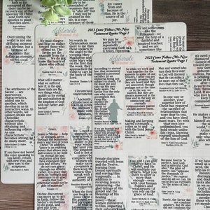 Stickers met citaat: Come Follow Me, nieuwtestamentisch 2023 — gemaakt voor teksten met brede marge
