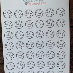 Volleyball Icon Planner Stickers -- Made to Fit the Deliberate Doodles ...
