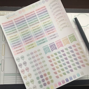 Pegatinas para planificador de la presidencia de la Primaria de los Santos de los Últimos Días: hechas a medida para planificadores Deliberate Doodles, Happy Planner y Erin Condren Planner