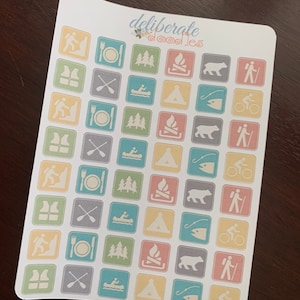 Outdoor Icon Sticker — Passend für Deliberate Doodles, Erin Condren und Happy Planner (S028)