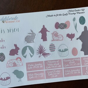 Ostern Mini Planner Sticker Kit — Passend für Deliberate Doodles, Erin Condren und Happy Planner (S027)