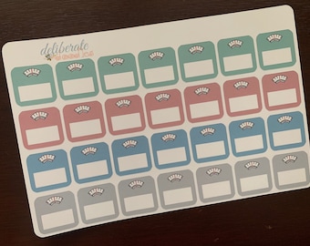 Weight / Scale Planner Stickers — Made to fit the Leafy Treetop Planners