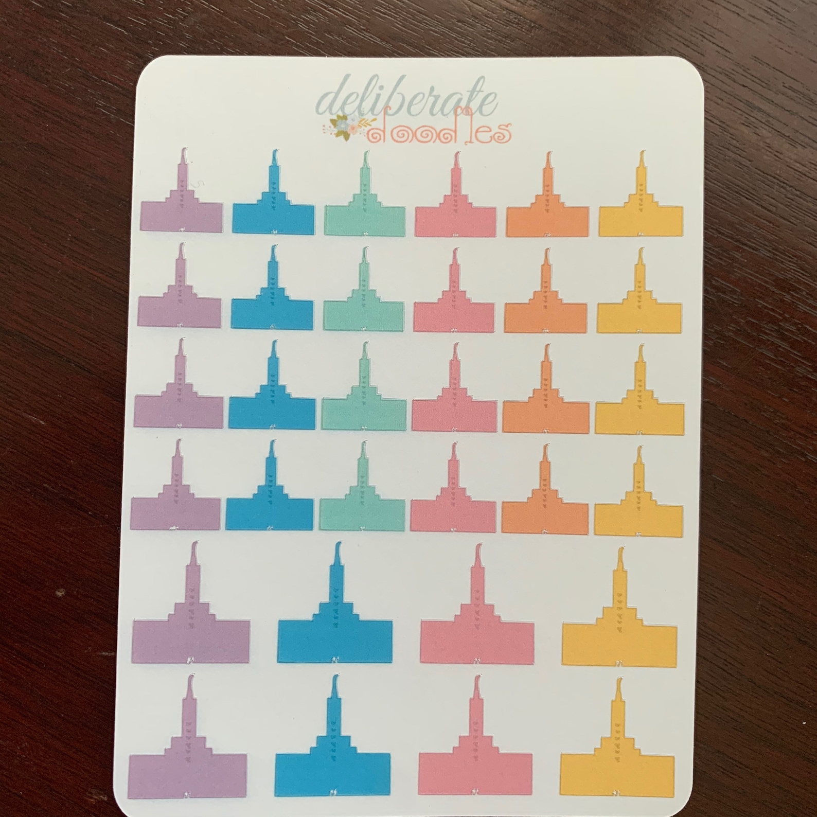 LDS Temple Planner Stickers Made to Fit the Mormon Mom Planner or Erin ...