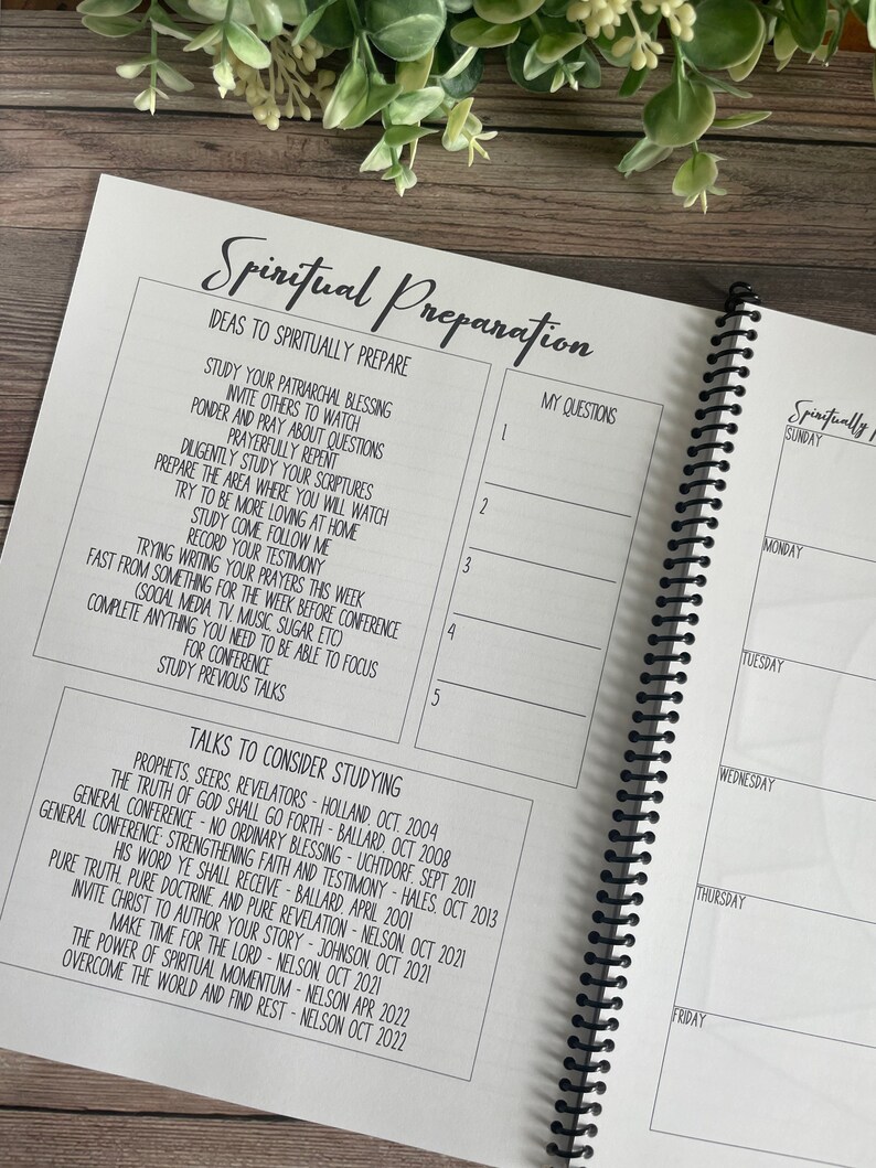 DIGITAL DOWNLOAD April 2023 LDS General Conference Notebook / Etsy