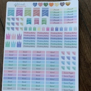 Calcomanías de la presidencia de la clase de mujeres jóvenes: hechas para adaptarse a los garabatos deliberados, Erin Condren y Happy Planner (C004)