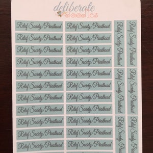 ZHV/Priesthood Planner Stickers--Gemaakt om te passen bij de opzettelijke Doodles, Erin Condren en Happy Planner (R014)