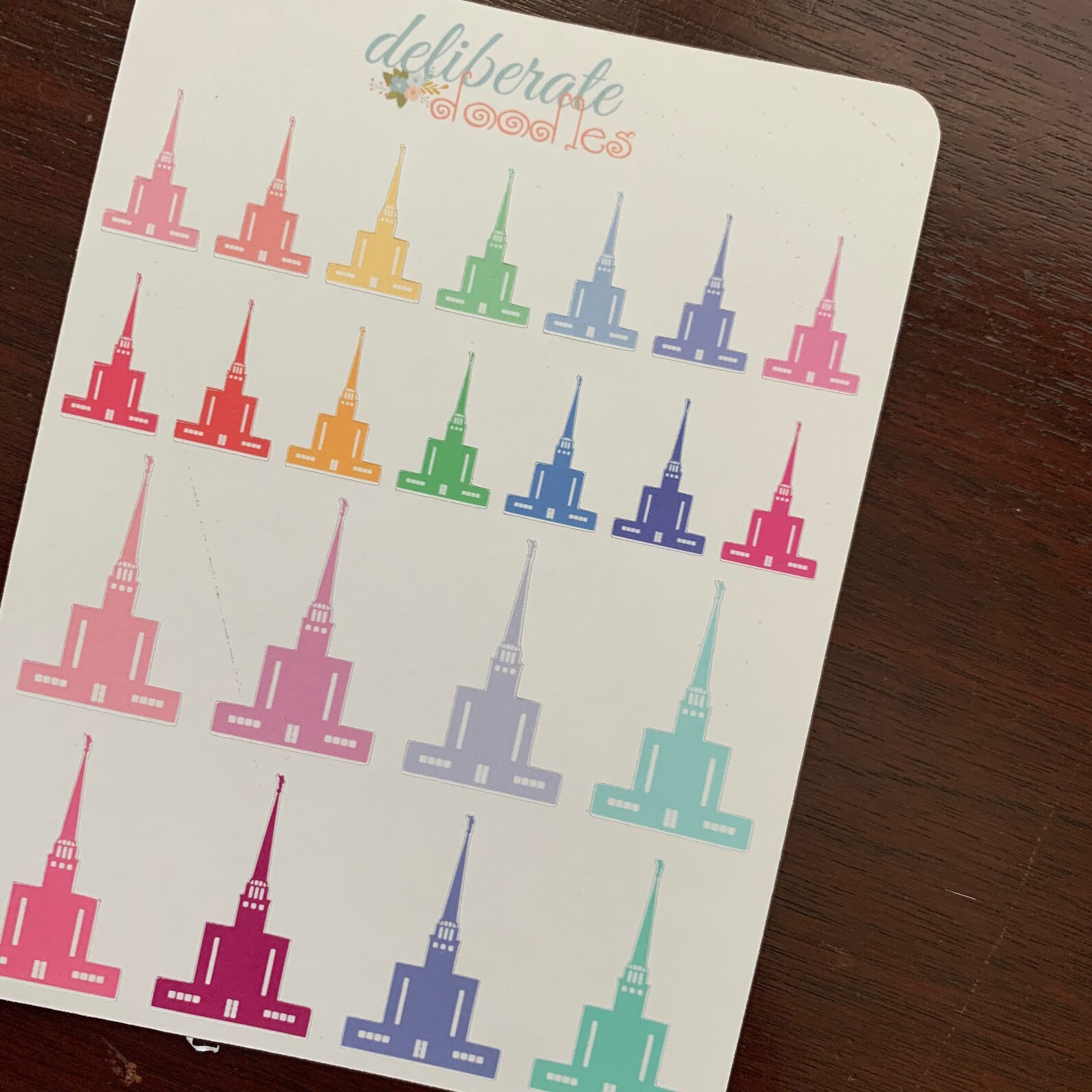 LDS Temple Planner Stickers Made to Fit the Mormon Mom Planner or Erin ...