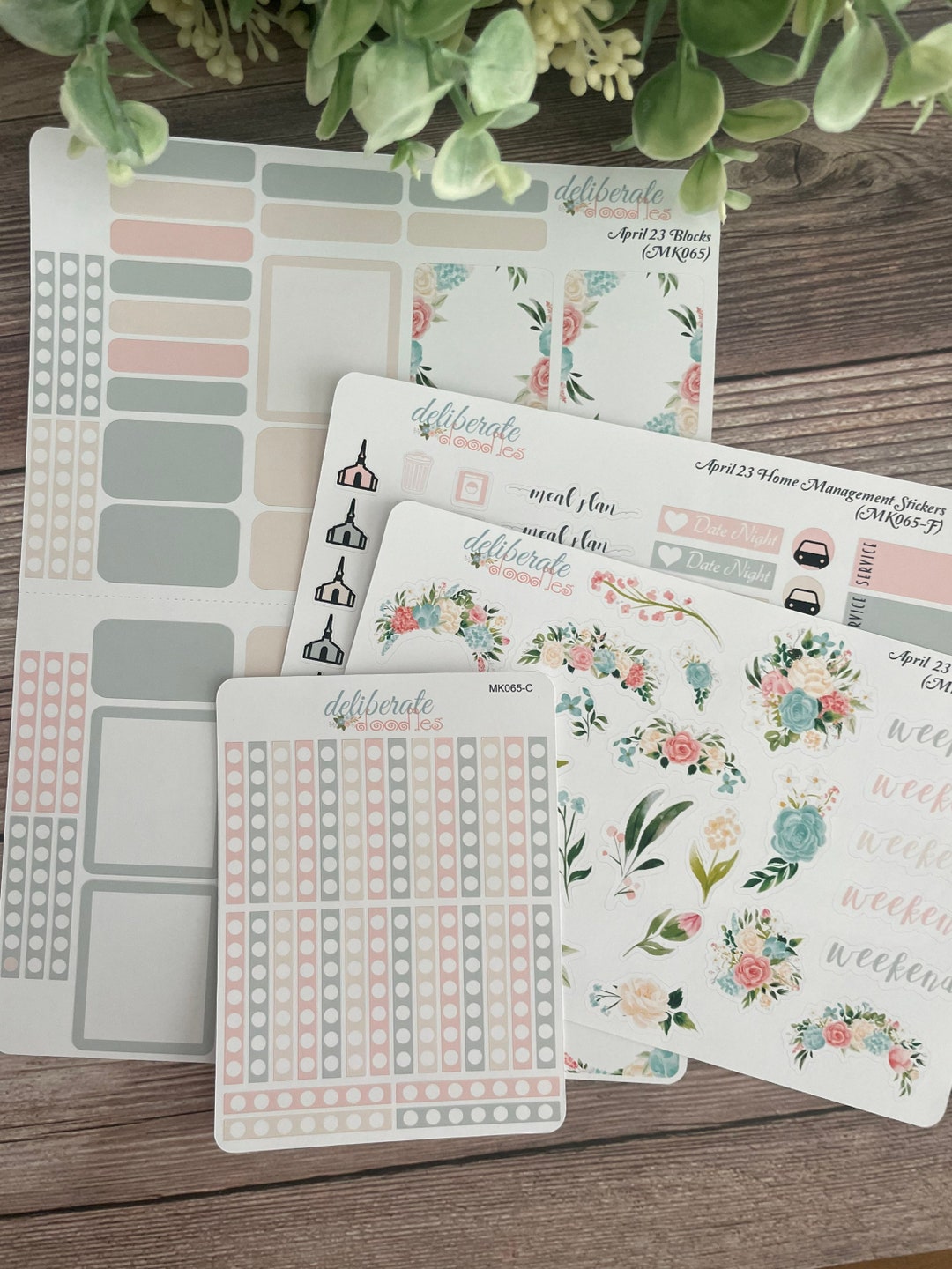 April 23 Monthly Planner Sticker Kit (MK065) - Etsy