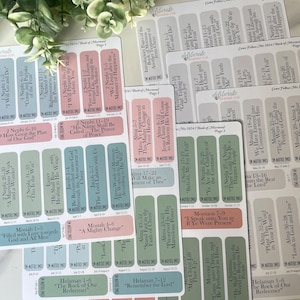 2024 Kom en volg mij Boek van Mormon Grote blokleesplannerstickers