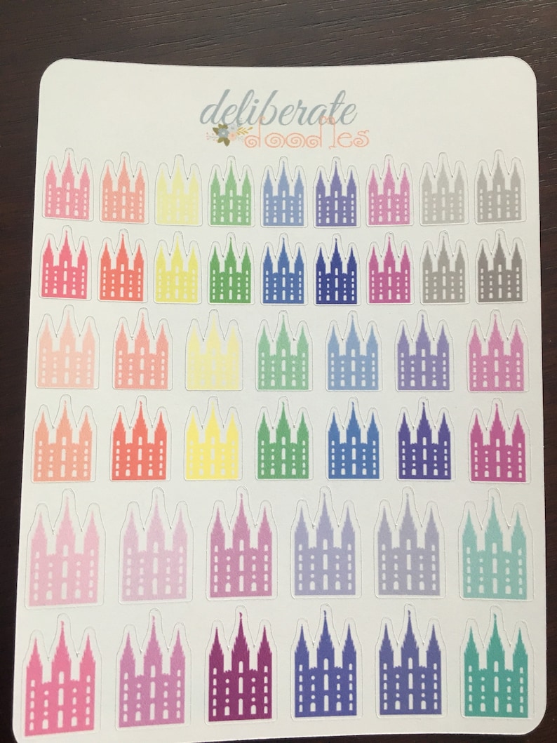 LDS Temple Planner Stickers Made to Fit the Mormon Mom - Etsy