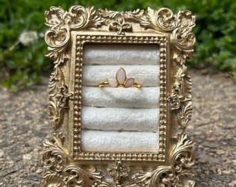 Breastmilk, Mother’s Milk ring, triple marquise ring, DNA jewelry, cremation jewelry, stackable jewelry