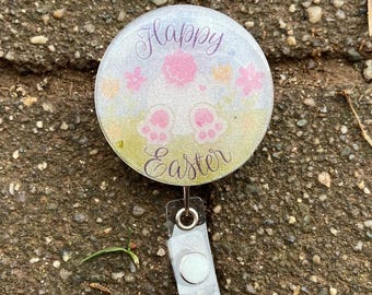 Badge reel, spring, Easter, bunny