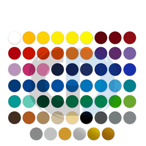 Oracal 651 Glitter Color Chart
