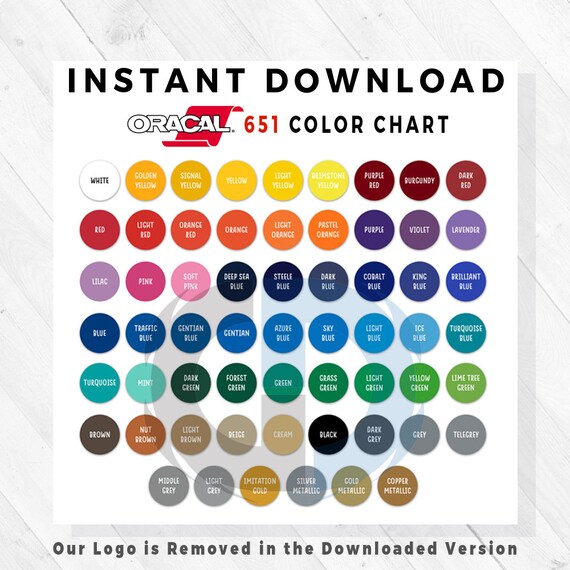 651 Color Chart
