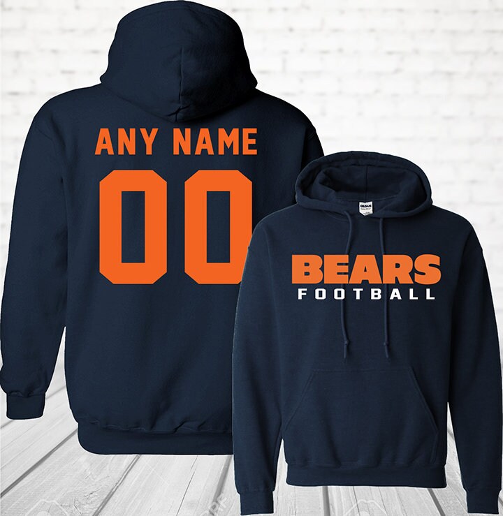 Chicago Bears. digital print sublimation Hoodies Sweatshirt zipper