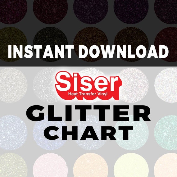 Siser Htv Glitter Color Chart