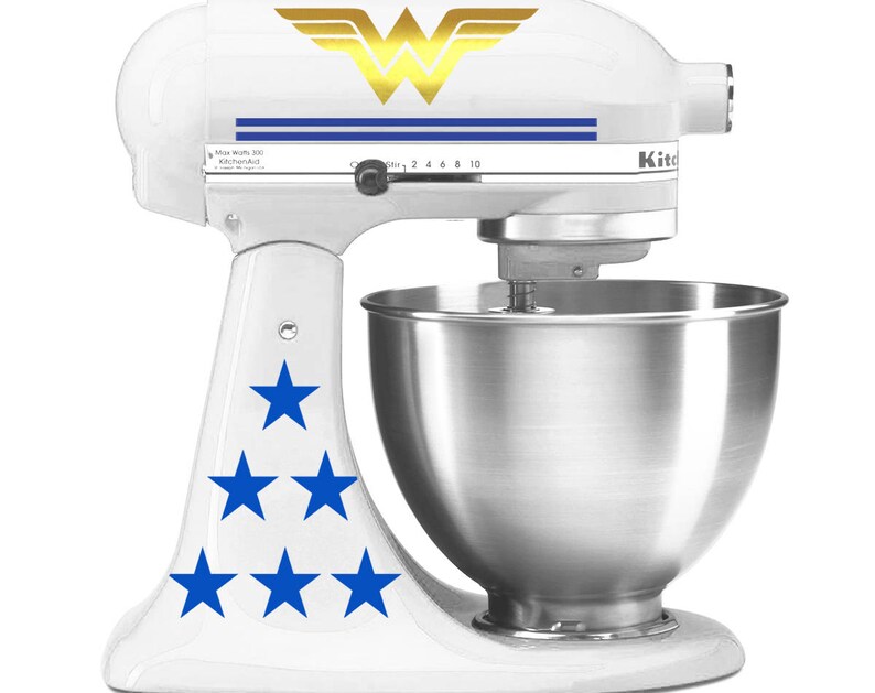 Wonder Woman KitchenAid stand mixer decal set. Deluxe edition Etsy