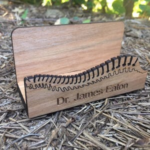 Chiropractor desktop business card holder. Perfect chiropractic graduation gift image 1