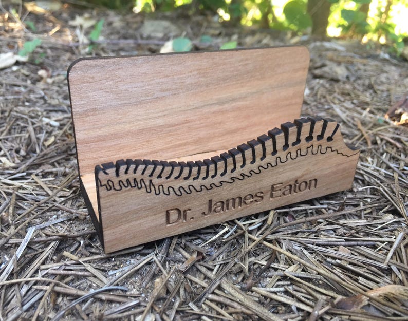 Chiropractor desktop business card holder. Perfect chiropractic graduation gift! 