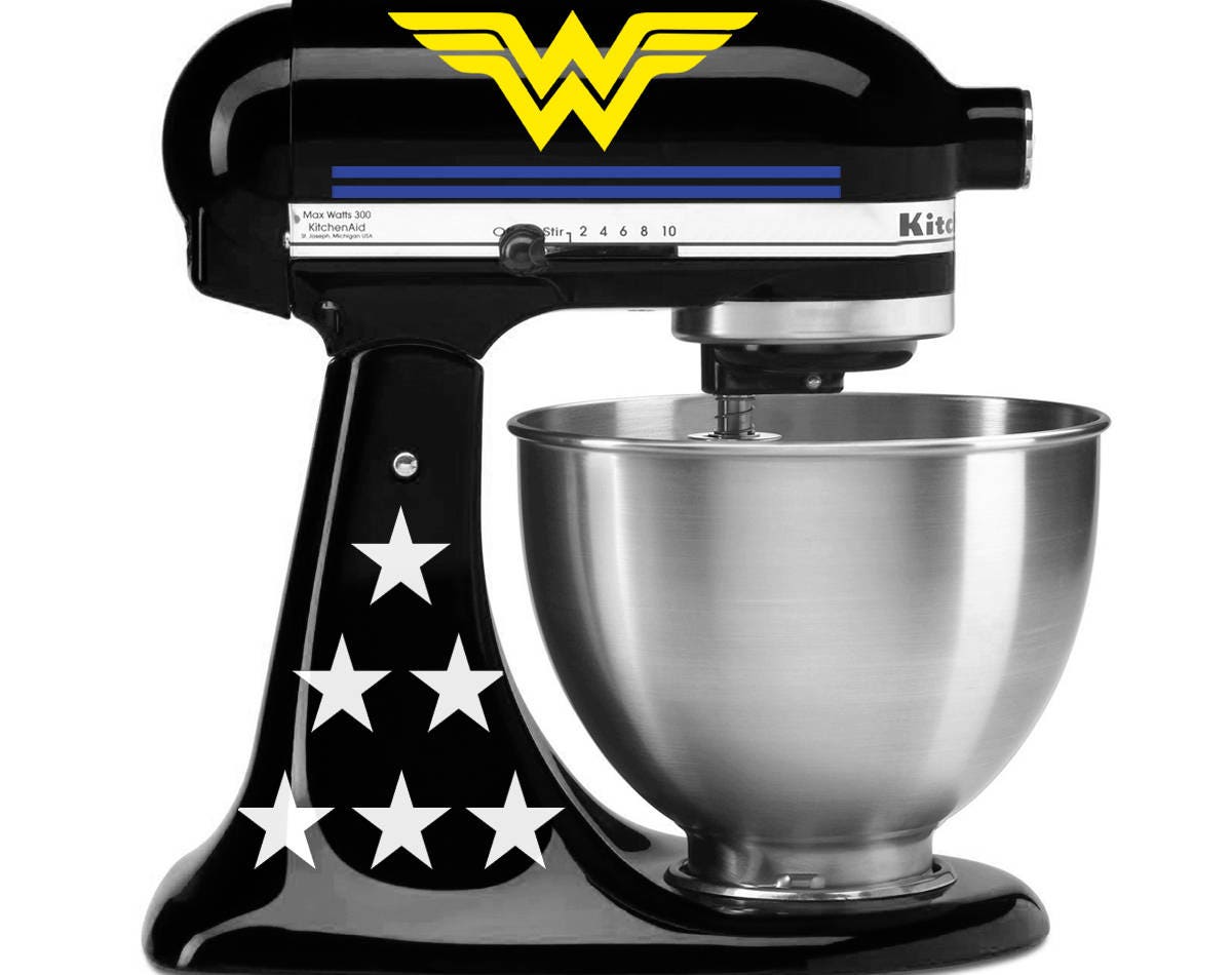 Wonder Woman KitchenAid stand mixer decal set. Deluxe edition Etsy