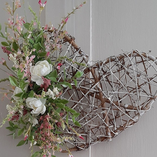 Rattan heart Wreath