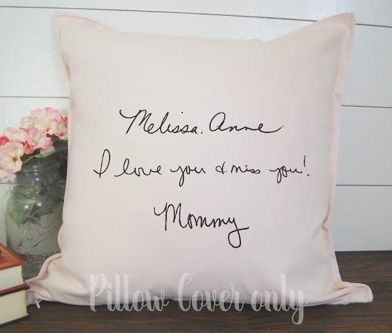 Handwriting pillow keepsake pillow mom Handwriting Pillow, Memory Pillow